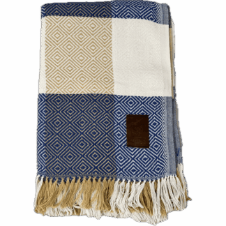 Multicolored Alpaca Blanket